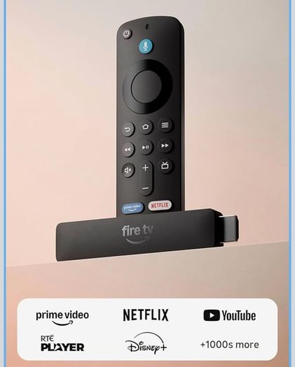 Amazon Fire TV Stick HD (newest gen), free & live TV, Alexa Voice Remote, powered by the TV, effortless setup