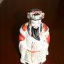 Vintage Asian Man Porcelain Figurine  Hand Painted Image 9