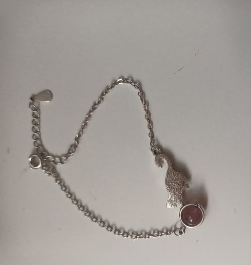 925 silver cat bracelet