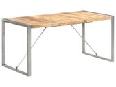 Dining Table 160x80x75 cm Solid Rough Mango Wood