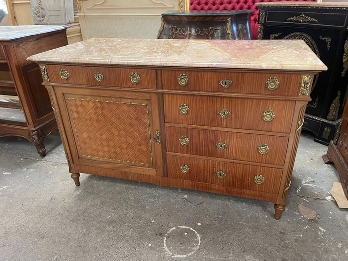 Old French marble topped washstand which could be used as as a sink unit.