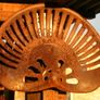 Antique WALER A. WOOD Cast Iron Tractor Seat Image 2
