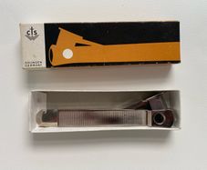 Vintage CTS Solingen Germany Silver Cigar Cutter