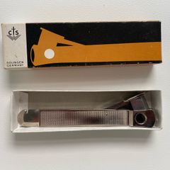 Vintage CTS Solingen Germany Silver Cigar Cutter