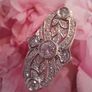 Antique Art Deco 14 Carat White Gold and Diamond Ring Image 10