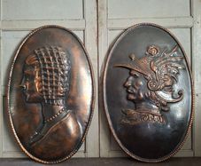 Renaissance Revival Copper Medallions