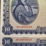 1957 Lady Lavery 10 Pound Notes in Sequence Image 7