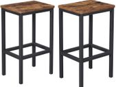 Set of 2 Bar Stools Kitchen Chairs Industrial - Free Delivery Nationwide