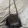 A-Zone grey fringe cross body shoulder bag Postage included Image 4