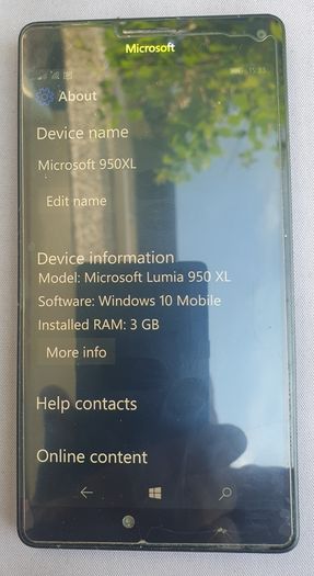 Microsoft Lumia 950XL Mobile Phone (Black).