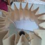 VINTAGE  CERAMIC table LAMP with shade in working order. Image 4