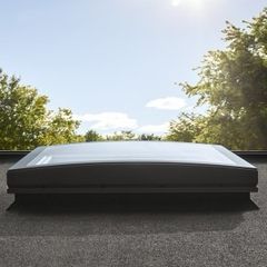 Velux 60cmx60cm curved glass rooflight for flat roof