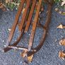 Antique wooden snow slade solid steel track runs and fitting very well made swiss 185 ono can Deliver in Dublin area Image 2