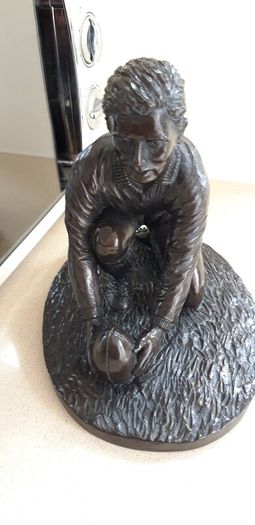 J. Rynhart Limited Edition Bronze Statue of an Irish Rugby Player