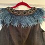 Free postage - Monsoon dress with feathered/jewelled neckline, size 10 Image 6
