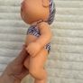 Cabbage Patch Kids Deluxe Tiny Newborn (Splash 'n Float) Splash 'n Float Zebra Swimsuit Blue Eyes Used Dirty Please see photos Image 9