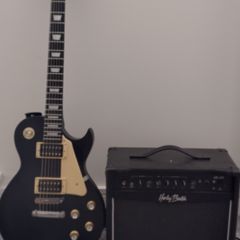 Harley Benton sc400 electric guitar with amp for sale