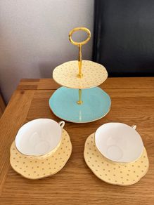 Wedgwood Polka Dot Bone China Tea Set