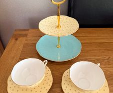 Wedgwood Polka Dot Bone China Tea Set