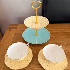 Wedgwood Polka Dot Bone China Tea Set