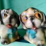 2 x Vintage Chalk Dog Ornaments Image 3