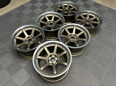 18" Inch Strom DS15 Drift Wheels 5x114.3 Nissan silvia skyline RX7 MX5 R32 R33 lexus IS200