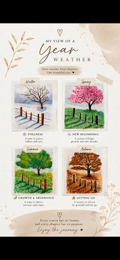 Watercolour painting - Spring Summer Autumn A5 5 euro each
