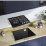 Gas Hob 4 Burners, 60cm Black Glass Gas Cooker Hob, 8060W Wok Burner, Built-in Cooktop with Flame Failure Protection, NG/LPG Convertible Image 7