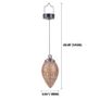 BRAND NEW 2pcs LED Solar Rugby Iron Chandelier Hollow Lights Outdoor Garden Light Lamp Image 4