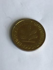 1990 Germany 5 Pfennig coin
