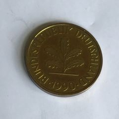 1990 Germany 5 Pfennig coin