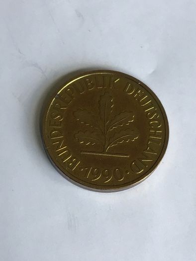 1990 Germany 5 Pfennig coin