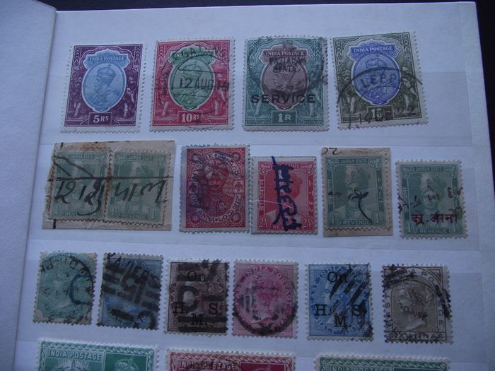 A nice collection of Stamps from India, presented in the album