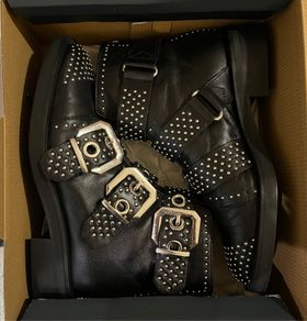 Black Zara Studded Ankle Boots