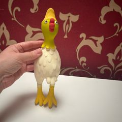 Rubber chicken. Pet toy