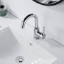 Basin Taps Mixer Single Lever Swivel Bathroom Sink Tap Chrome with Pop up Waste Image 4