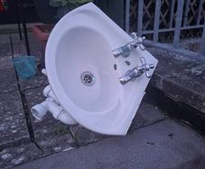 small corner sink