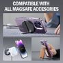 Magnetic Case for iPhone 15 Pro Max Clear Compatible with MagSafe, [Hard PC Back, Soft TPU Bumper] Shockproof Protective Transparent Magnetic Case Cover for Apple iPhone 15 Pro Max Image 5