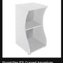 White Fluval Flex 57L curved aquarium stand Image 3