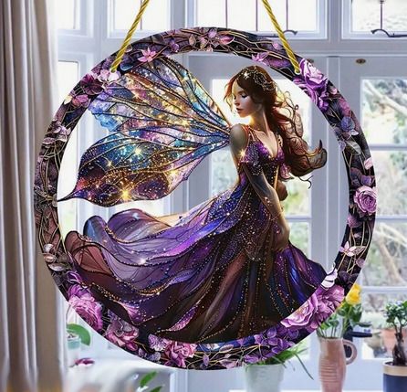 Purple Fairy House Decoration - nice gift + other designs available