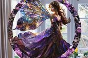 Purple Fairy House Decoration - nice gift + other designs available