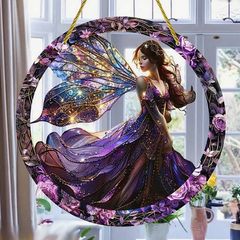 Purple Fairy House Decoration - nice gift + other designs available