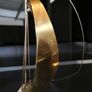 Brass sailing boat on crystal stand Image 3