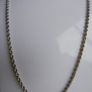 Vintage 14K White Gold Twisted Rope Chain Necklace length 22" - 4,9g Image 6