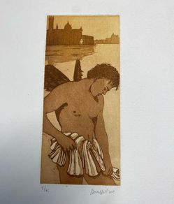 Etching Angelo  Paolo BARUFFALDI (1948)