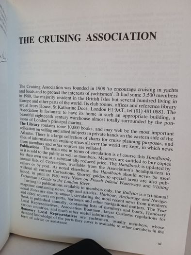 Cruising Association Handbook Published by The Cruising Association, London (HQ277)