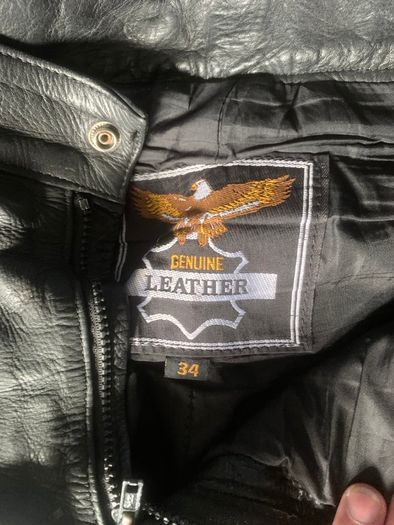 Leather Motorcycle Pants - Powerline UK34