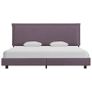 Bed Frame Taupe Fabric 150x200 cm Image 2