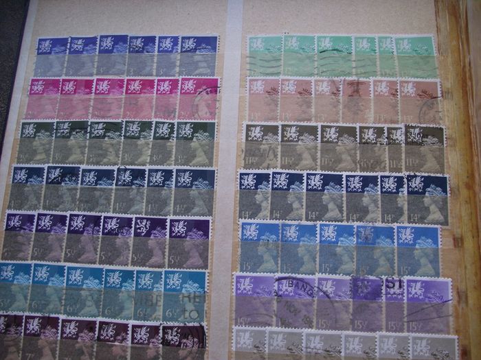 A mixed collection of used stamps, presented in the stock book #3