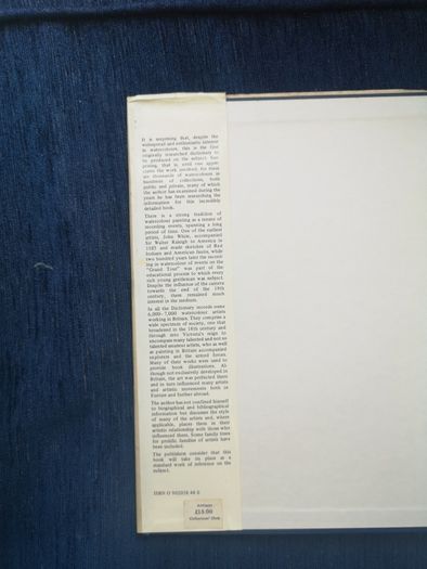 the dictionary of British watercolor artists up to 1920